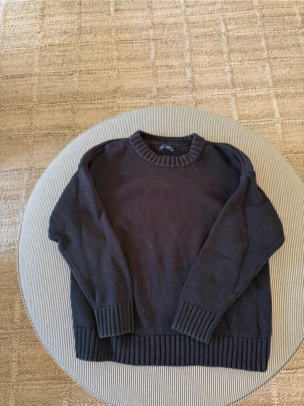 GAP 100% cotton oversized Crewneck Sweater - Black